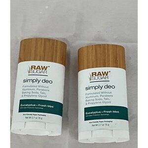 Raw Sugar Simply Deo Eucalyptus + Fresh Mint Aluminum-Free Natural Deodorant 2.7